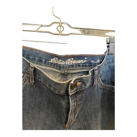 Eddie Bauer Boyfriend Jeans Specially Dyed Medium Wash Side Pattern Lowrise 8 - Picture 3 of 9